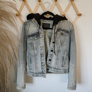 Blank NYC Hooded Denim Jacket